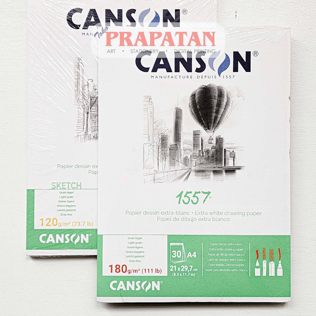 

Canson Sketchbook 1557 Extra White Drawing Paper A4 | Buku Gambar