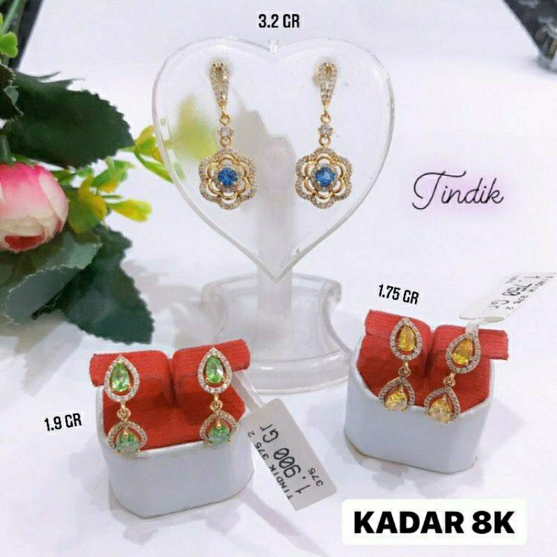 tindik/giwang/subeng emas asli kadar 8k 375% toko emas toko mas kado mas 1