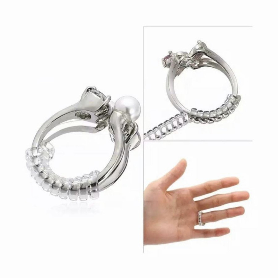 Adjusting Ring Pengecil Cincin 2cm Gulung Pengecil Adjusting Ukuran Perhiasan Tools Karet Accessorie