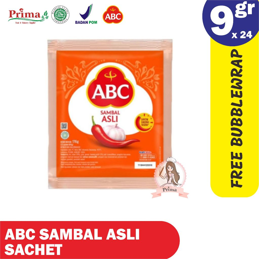 

ABC Saus Sambal Asli Sachet isi 22 pcs