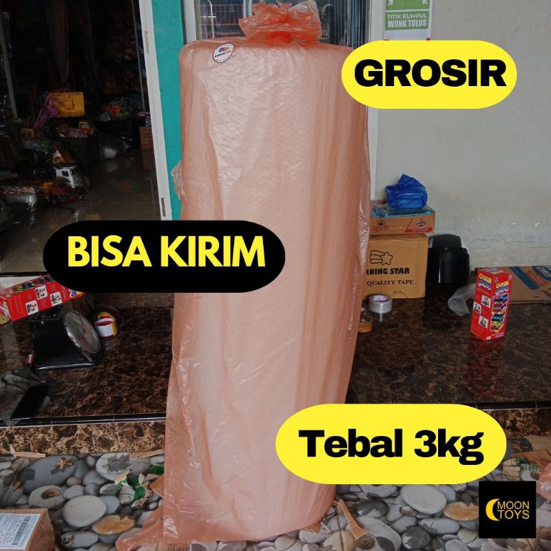 

(1 ROLL) BUBBLE WRAP TEBAL 3 KG (50X1.25M) ALAT UNTUK PACKING PENGIRIMAN AMAN