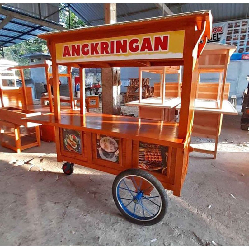 Gerobak angkringan bakaran roda 3