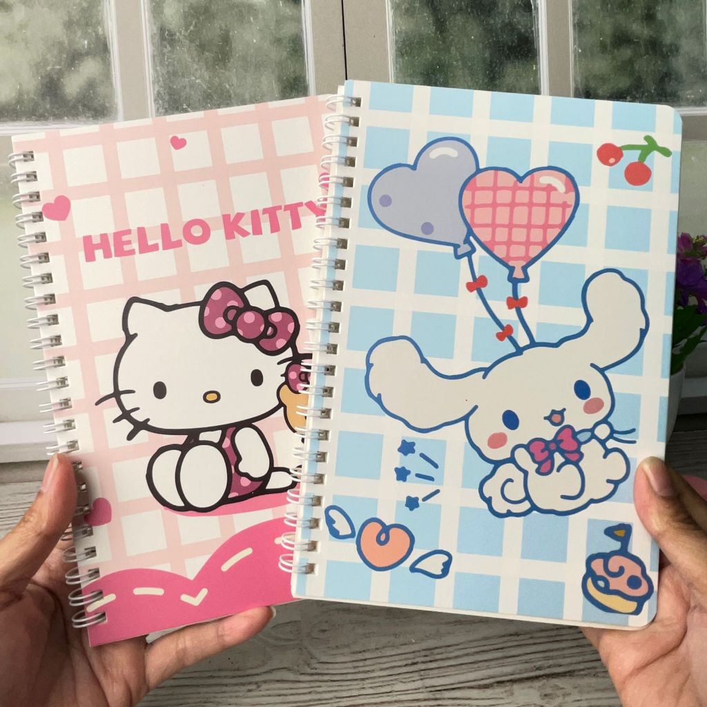 

buku note book spiral sanrio ukuran A5 buku catatan kecil santa klaus buku mini buku kantung pohon natal perlengkapan atk sekolah COD