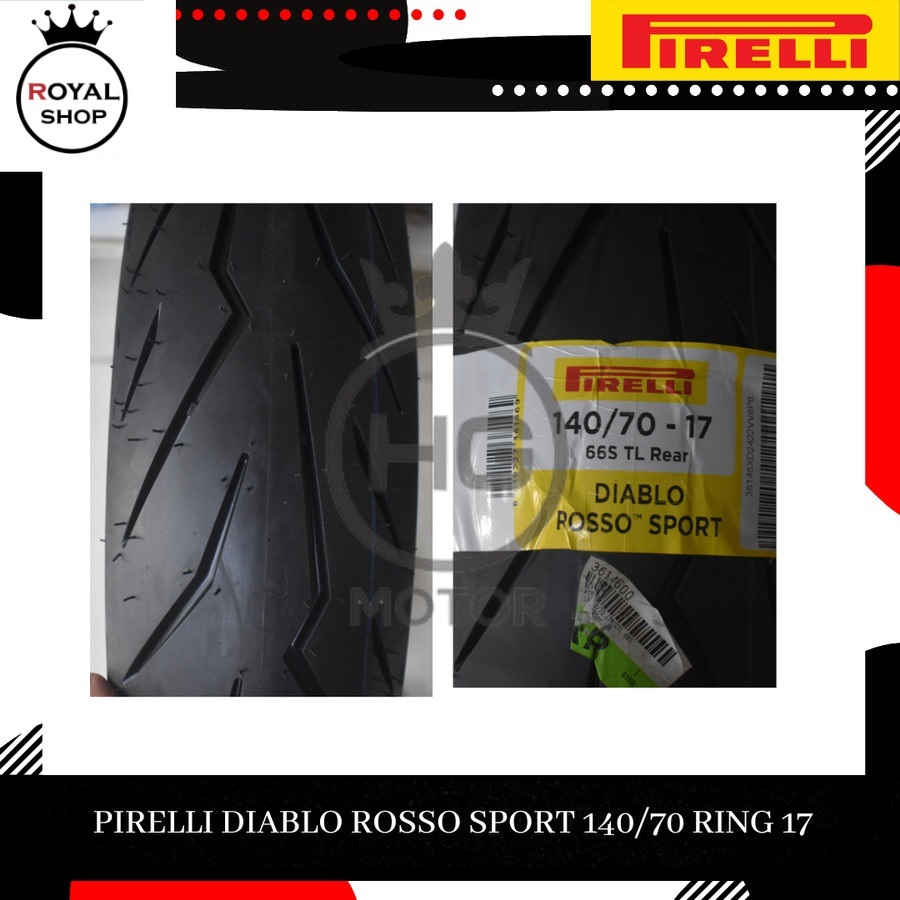 Pirelli Diablo Rosso Sport 140/70-17 Tubeless 140 70 17