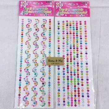 

Sticker Stiker Rhinestone Manik Kombinasi