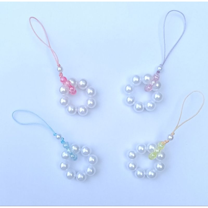 Phone Strap Manik-manik Mutiara (Kecil)
