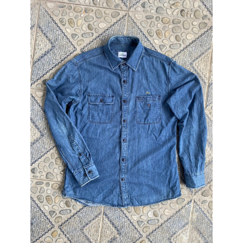 KEMEJA DENIM LACOSTE