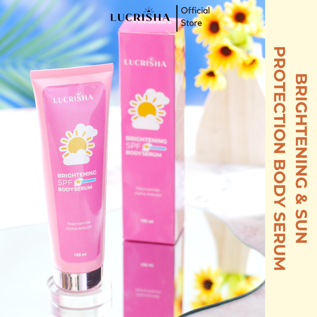 Brightening Body Serum SPF | Sun Lotion SPF 30 | Sunscreen Lotion | Sunblock Badan Anti UV with Niacinamade &amp; Alpha arbutin