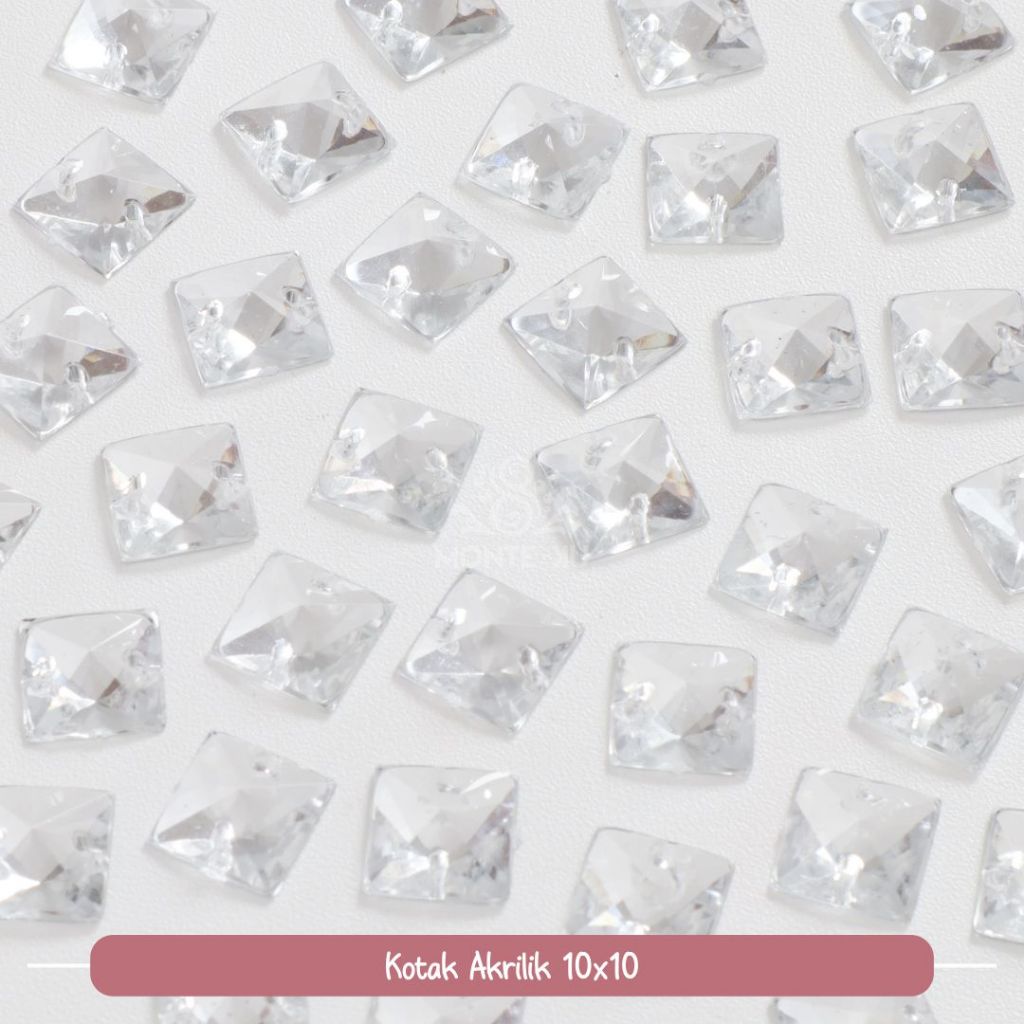 Monte Manik Mote Beads Borci Payet  Akrilik Kristal Jahit Kecil Murah bisa COD