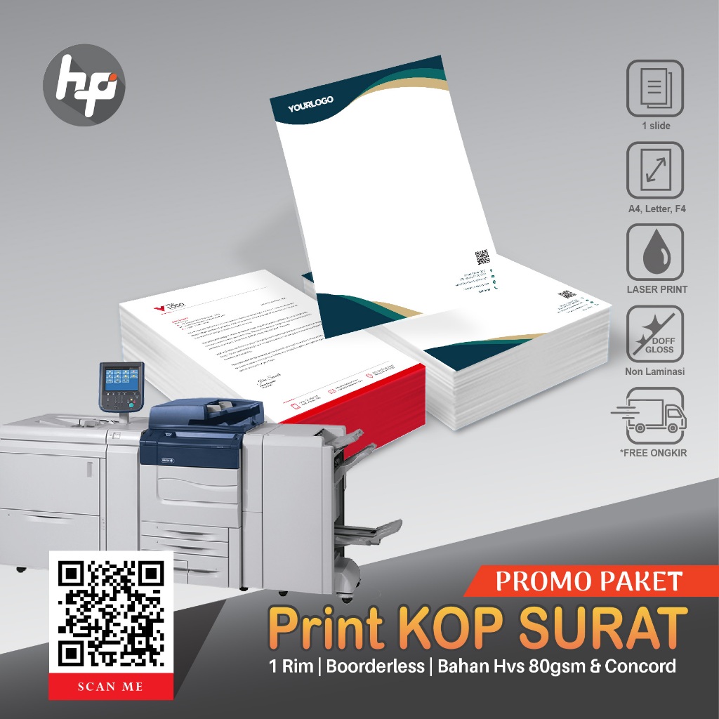 

PROMO PAKET PRINT KOP SURAT | SEHARI JADI | 500 LBR