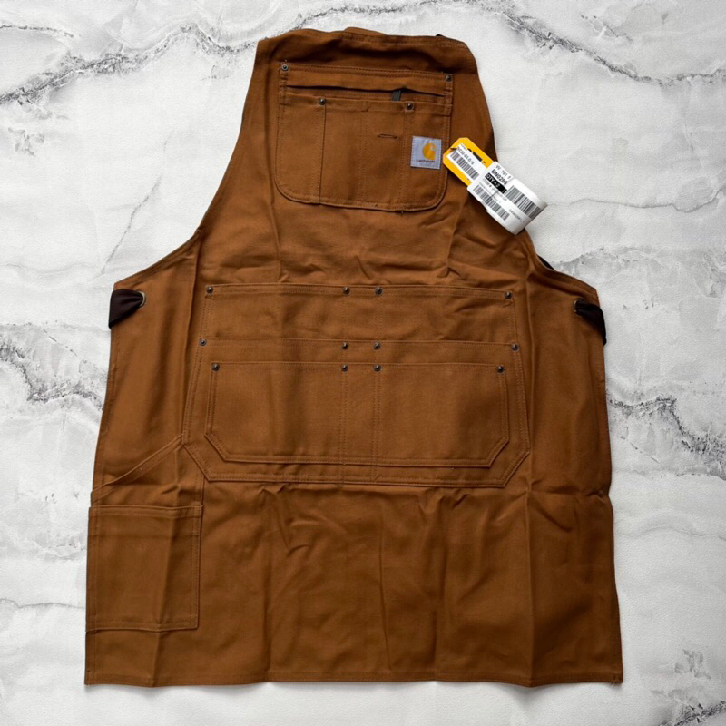 SOLD Apron Carhatt Carhart Firm Duck Apron Hamilton Brown