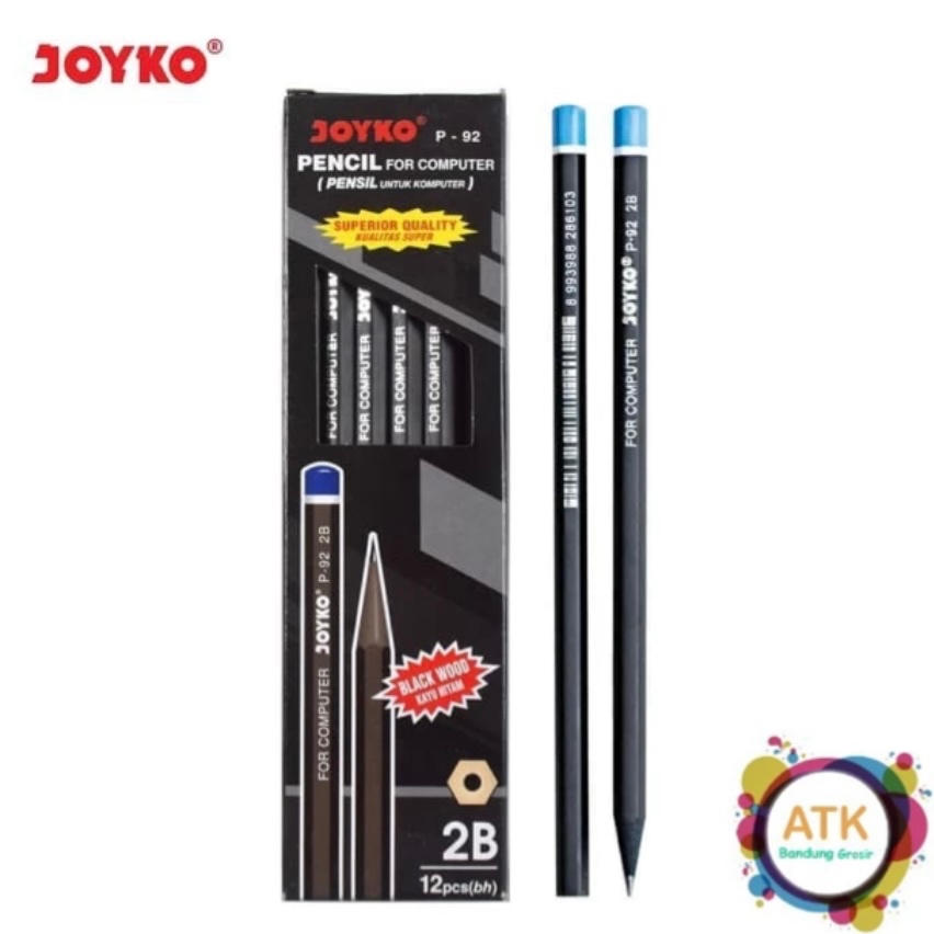 

Pensil 2B Joyko P-92 Hitam - Lusinan (12 pcs)