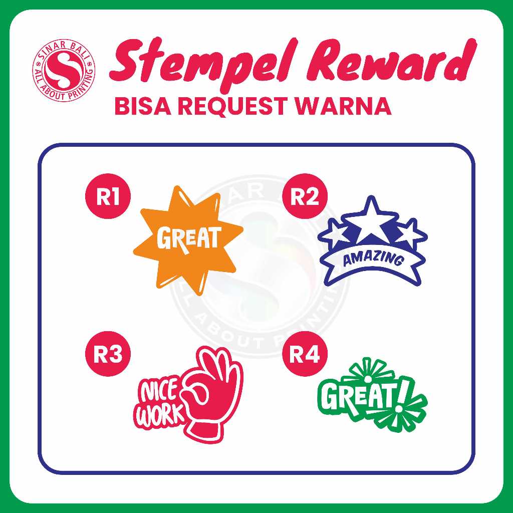 

Stempel Nilai Stempel Reward PAUD / TK / SD / Home Schooling / Bintang / Nilai / Karakter Guru Rewards Penilaian Teacher Stamp SD TK
