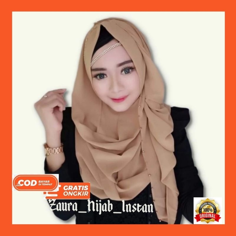 Pastan Silvia Zaura Hijab Instant ORI Kerudung Jilbab Instan hijab wanita cantik