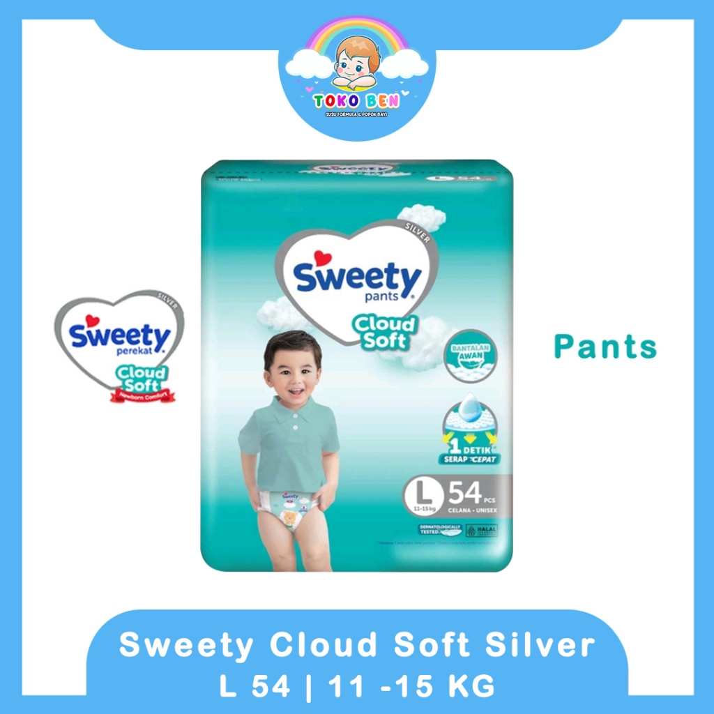 SWEETY SILVER PANTS L54 - Sweety Silver Cloud Soft L54