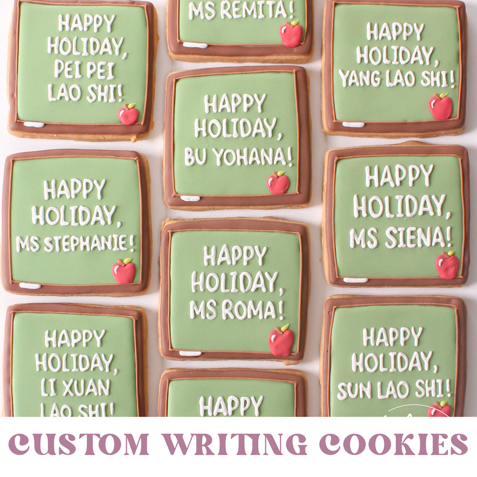 

CUSTOM Name/ Frame/ Writing cookies (mohon CHAT) — sugar cookies