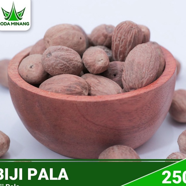 

Dijamin Ori Biji Pala Bulat Utuh Nutmeg Whole Pala Panjang 25 Gram