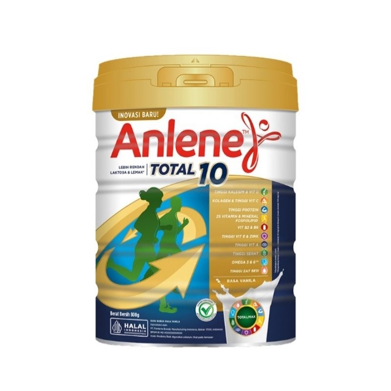 

Anlene total 10 susu bubuk dewasa 800 gr vanila