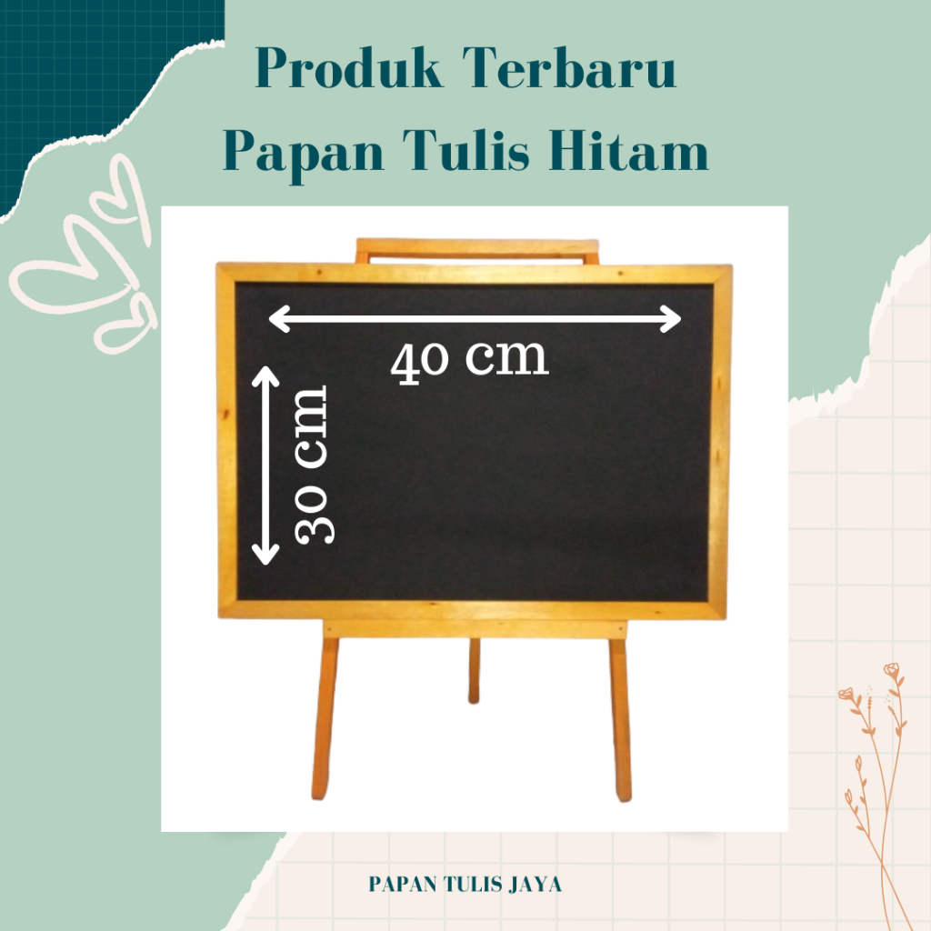 

PAPAN TULIS KAPUR WARNA HITAM UKURAN 30X40