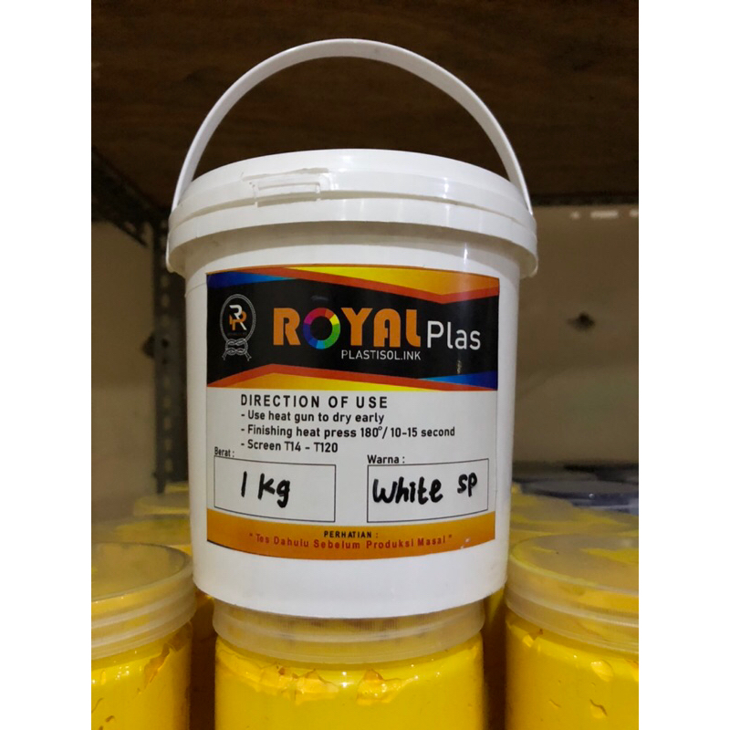 

Tinta Plastisol White SP @1kg Royalplas