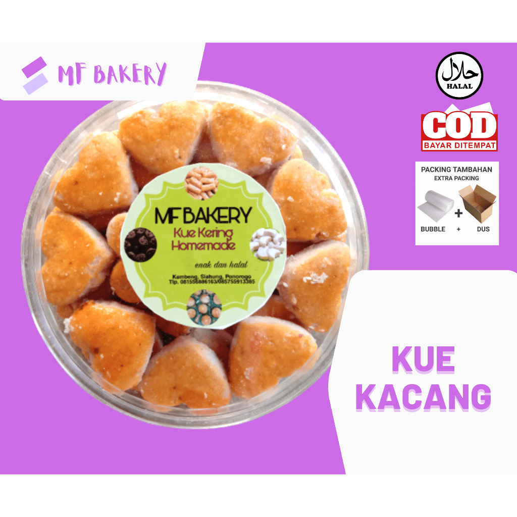 

Kue Kacang Biskuit Kacang Enak Gurih Lembut Toples 500 gr