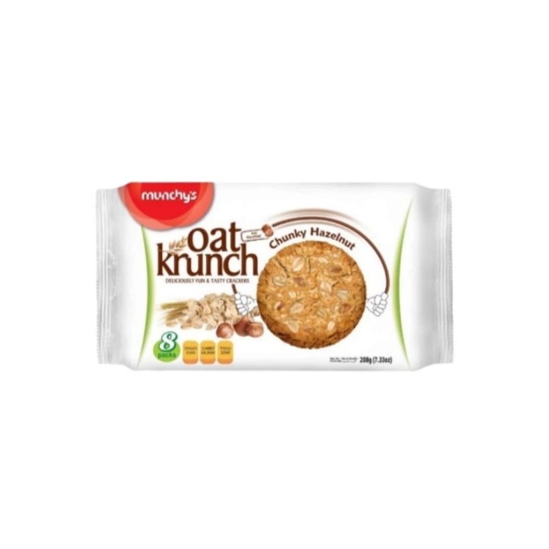 

Munchys Oat Krunch Chunky Hazelnut 208g isi 8 pack