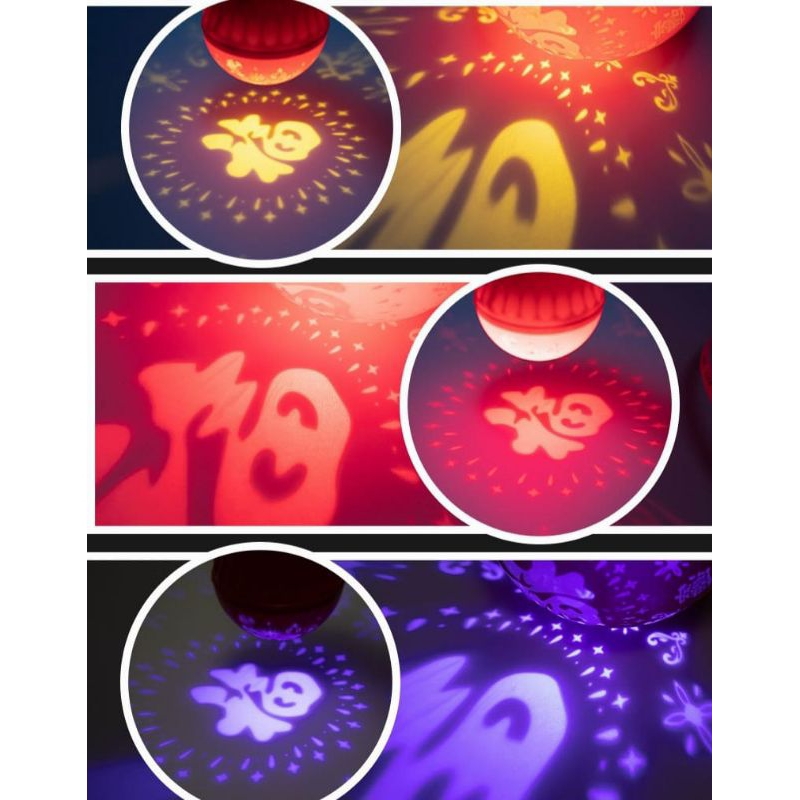 Evrydaygift Lampu Led Merah Fu Hoki Dekor Imlek Fitting E27