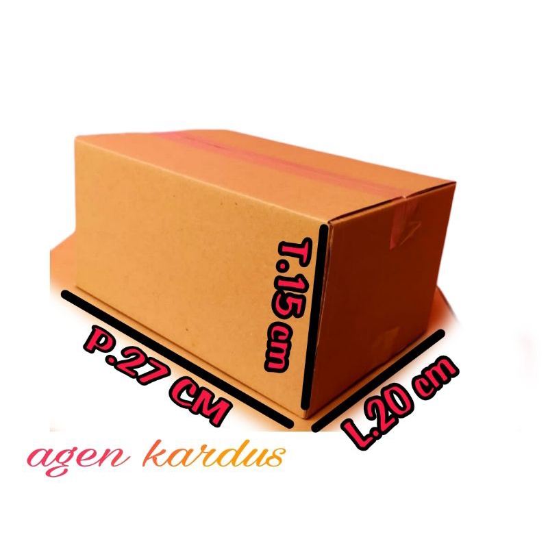 

kardus polos UK 27x20x15 kardus kecil kardus packing kardus besar