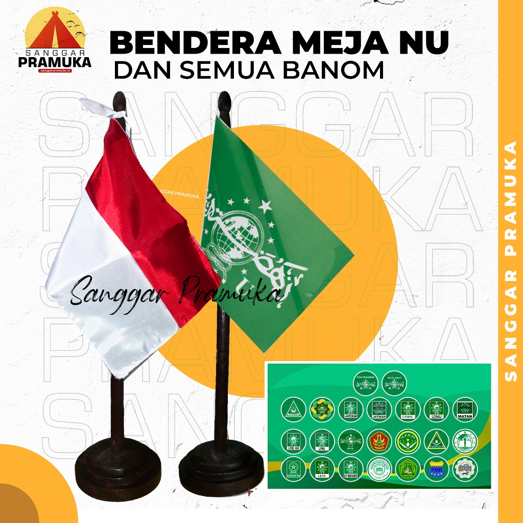 Bendera Meja NU / Bendera Banom NU / Bendera NU