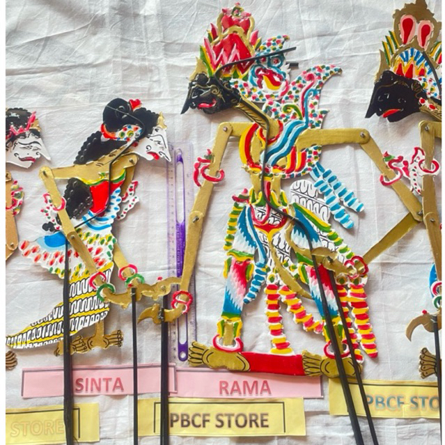 WAYANG KERTAS RAMA SINTA ARJUNA SRIKANDI