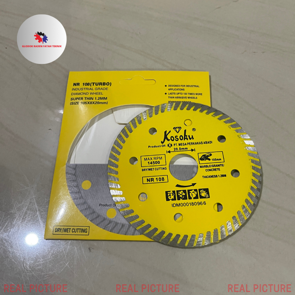 Mata Gerinda Potong Granit Marmer Keramik Kosoku Mata Gerinda Kosoku Turbo Thin untuk Granite Kramik