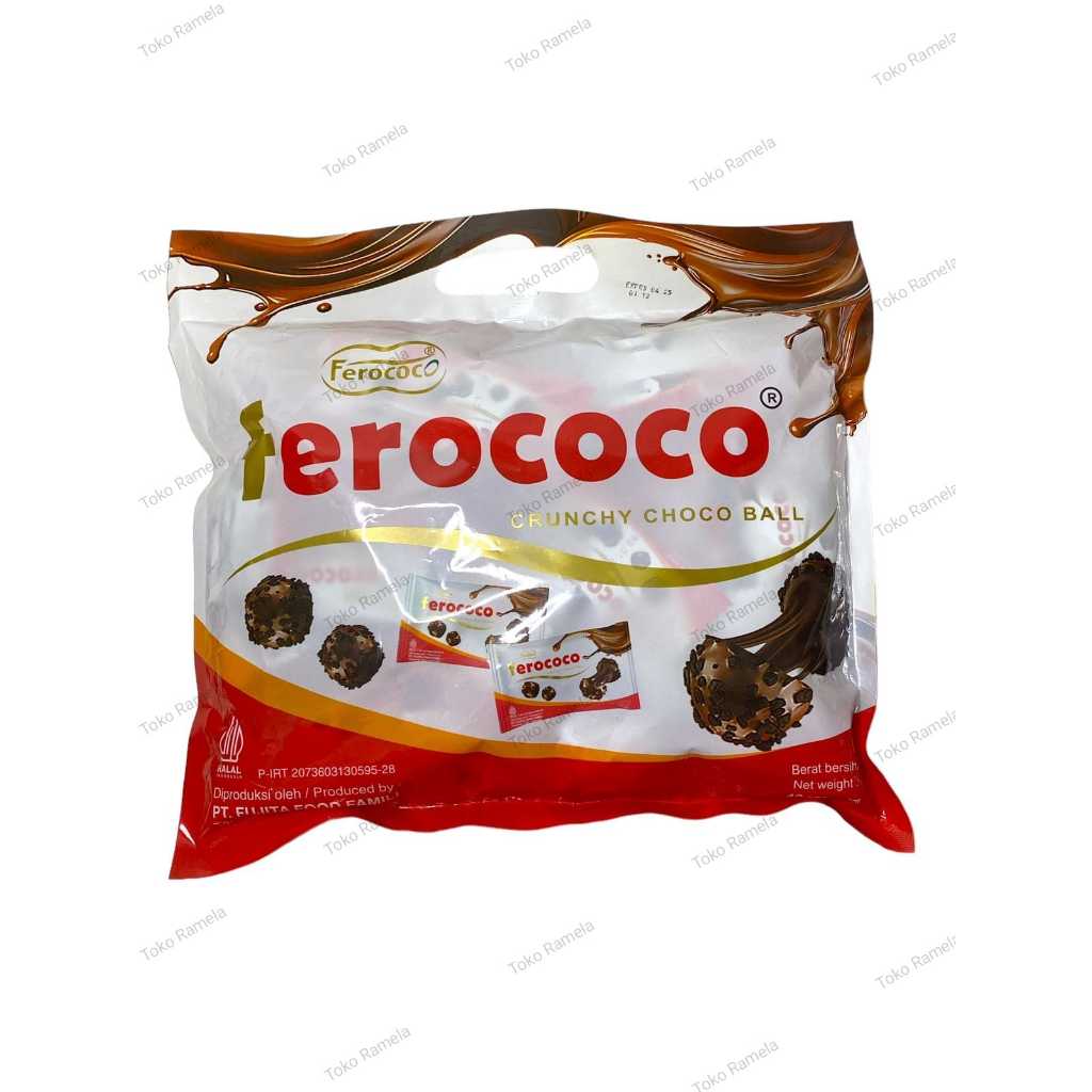 

( ECER )COKELAT FEROCOCO CRUNCHY CHOCO BALL KEMASAN ISI 40pcs