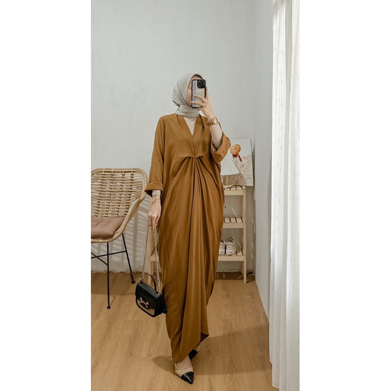 Kaftan wanita polos jumbo Ld 110 120 130