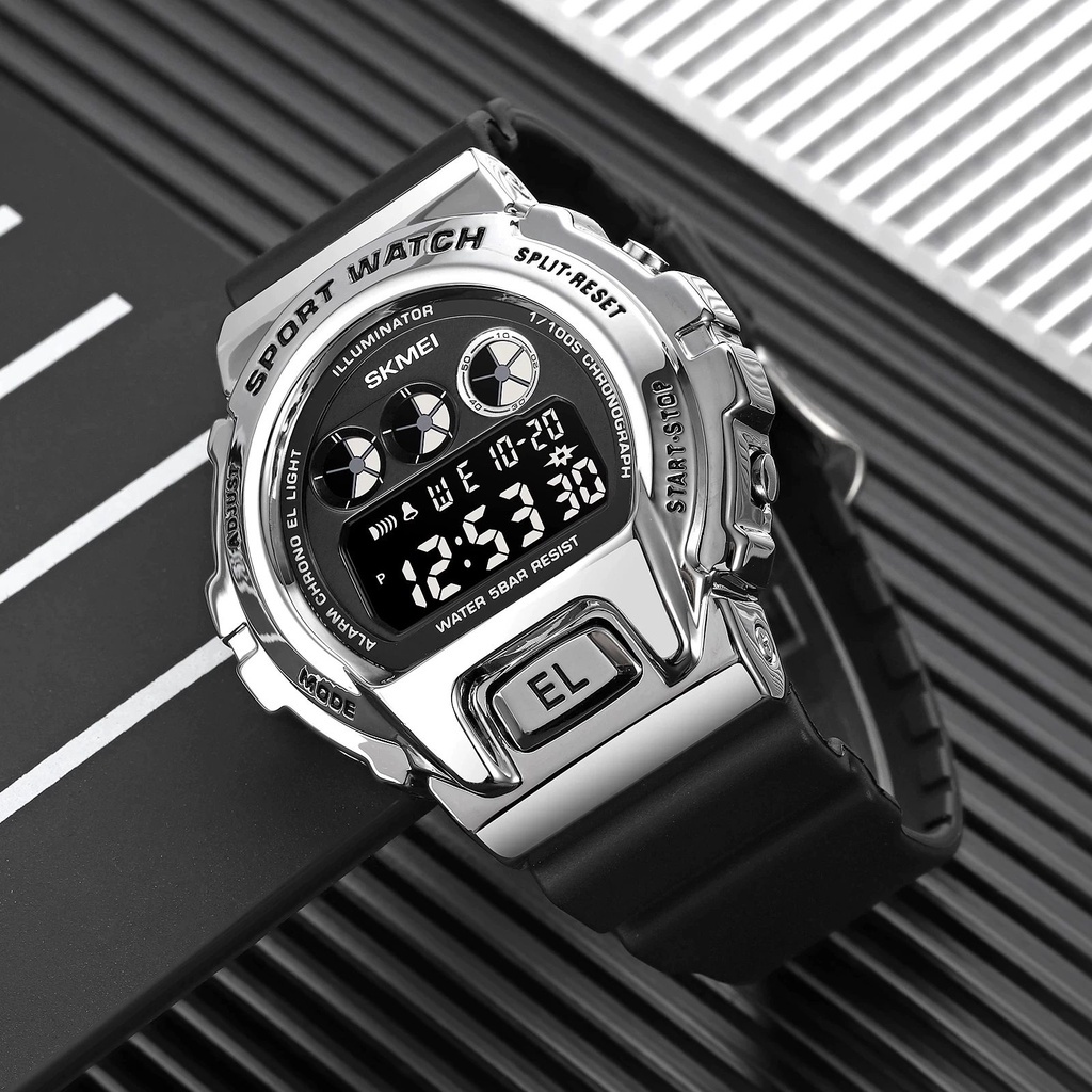JAM TANGAN DIGITAL SKMEI ORIGINAL SK 1905 / SK1905 WATER RESISTANT KARET RUBBER SILLICONE