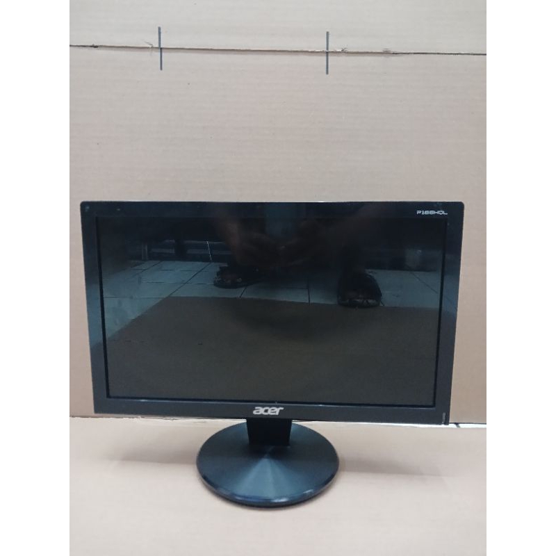 obral  termurah monitor led acer 16 in mulus lengkap kabel power dan kabel vga tahan nostop 24 jam