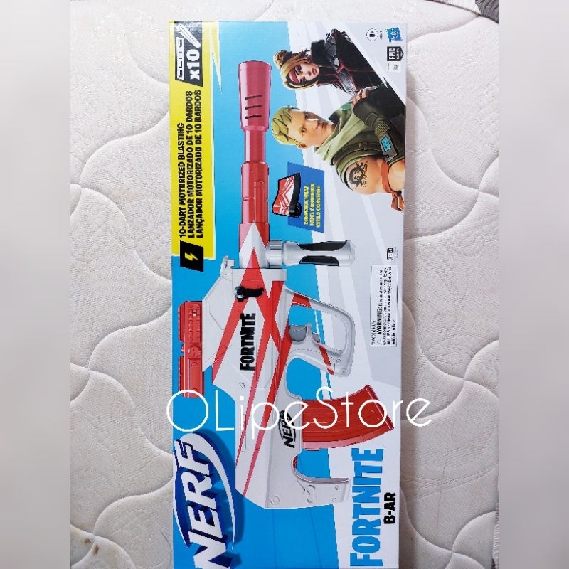 Nerf Fortnite B AR Motorized Blaster Mainan Nerf Anak