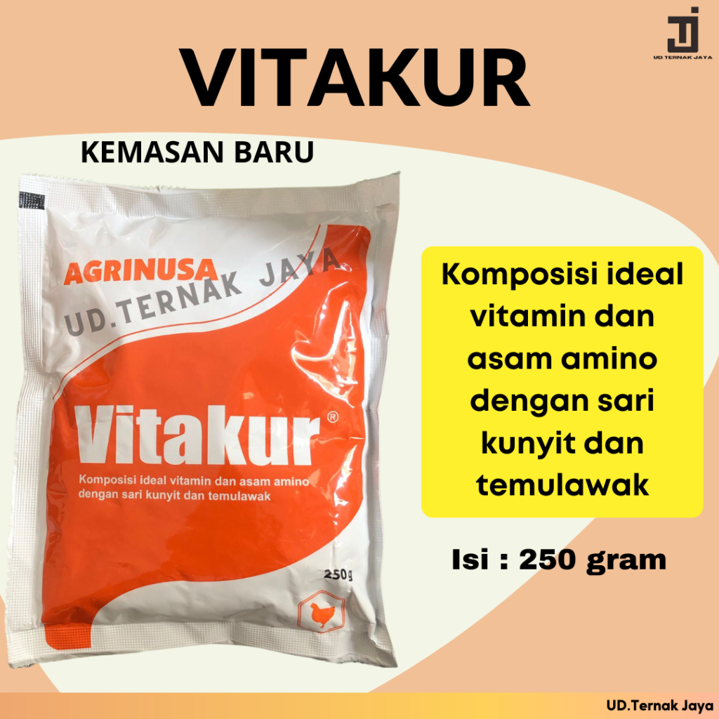 

F_daybose - VITAKUR 250gr Multivitamin Herbal Hewan Peliharaan Plus Asam Amino Kunyit Temulawak