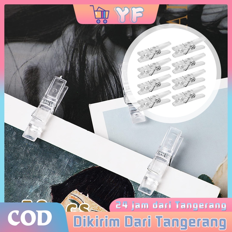 

50Pcs Klip Penjepit Kain Plastik Wonder Klip Serbaguna Wonder Clip Penjepit Label