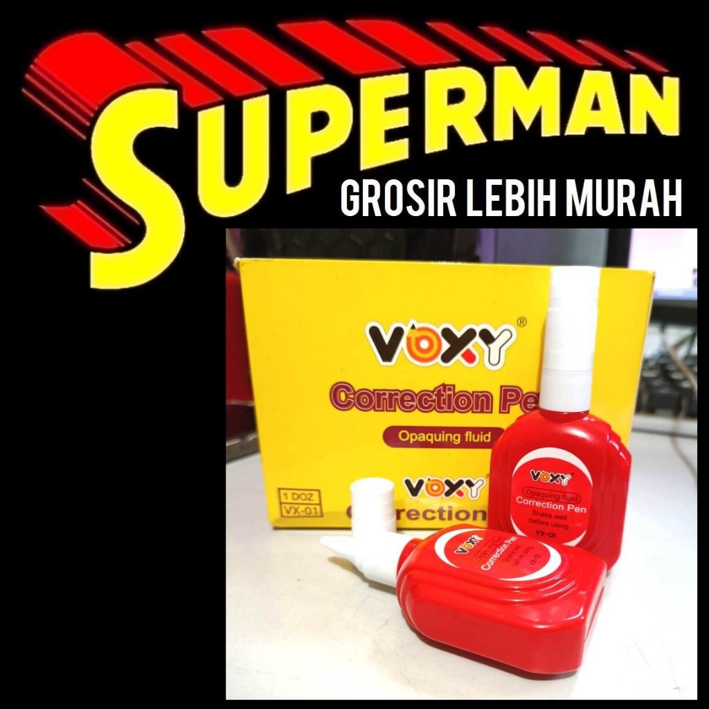 

(S13) TIPE X tipek tip ek penghapus pena pulpen balpoint bolpen merk random superman jogja supermanjogja