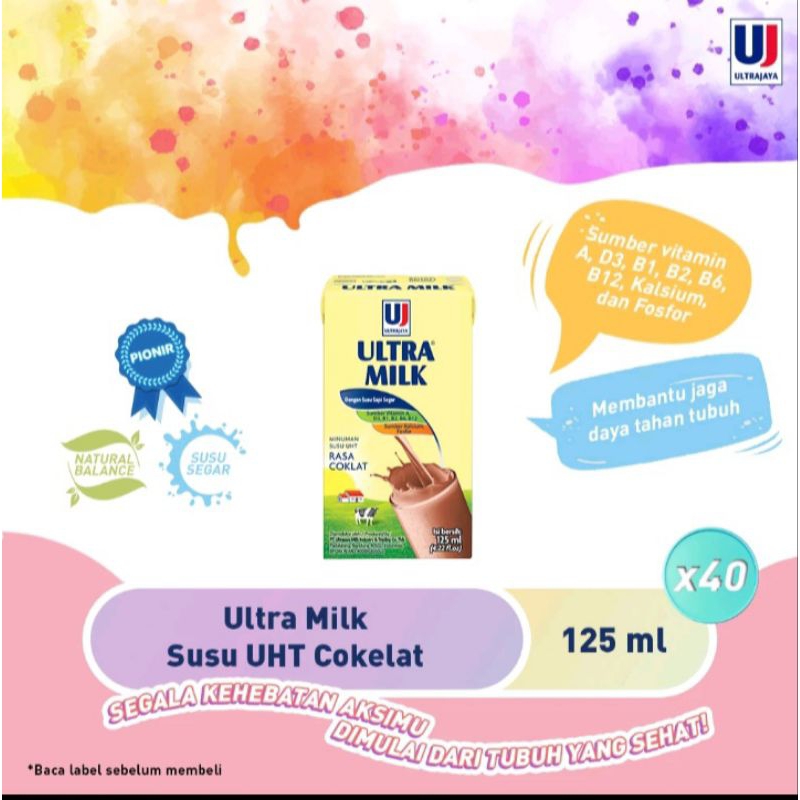 

Susu Ultra Milk 125ml Rasa Coklat