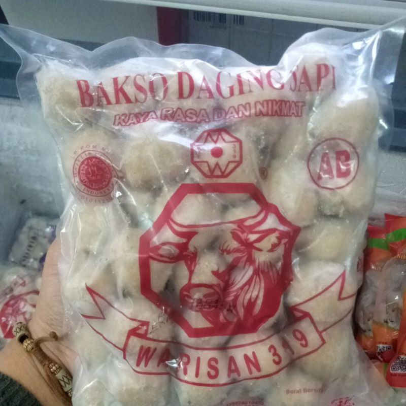 Bakso warisan merah isi 50 / bakso daging sapi / bakso warisan