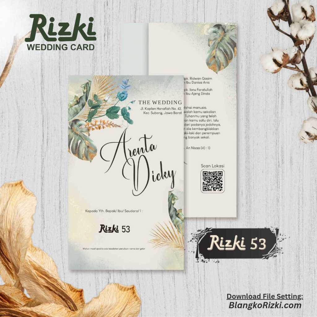Rizki 53 Blanko Undangan