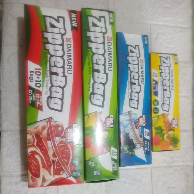 ZIPPER BAG / PLASTIK KLIP / PLASTIC STORAGE CLIP BAG DAIMARU