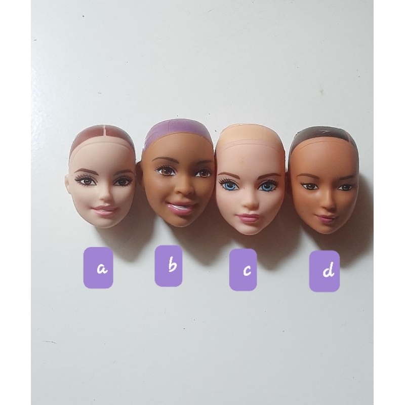 Kepala Barbie Tanpa Rambut Original Mattel