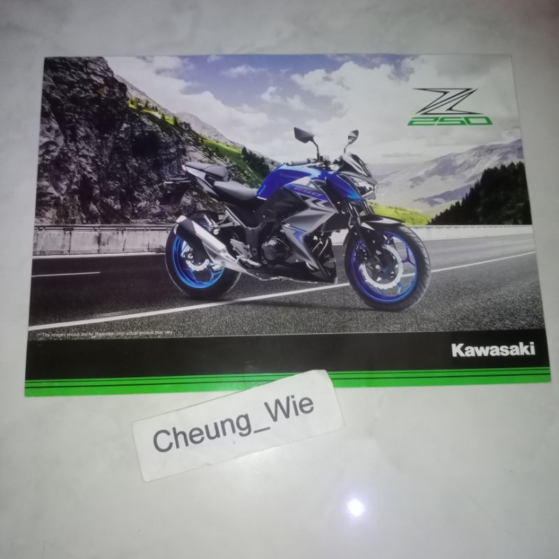 Poster Brosur Kawasaki Z250 Malaysia
