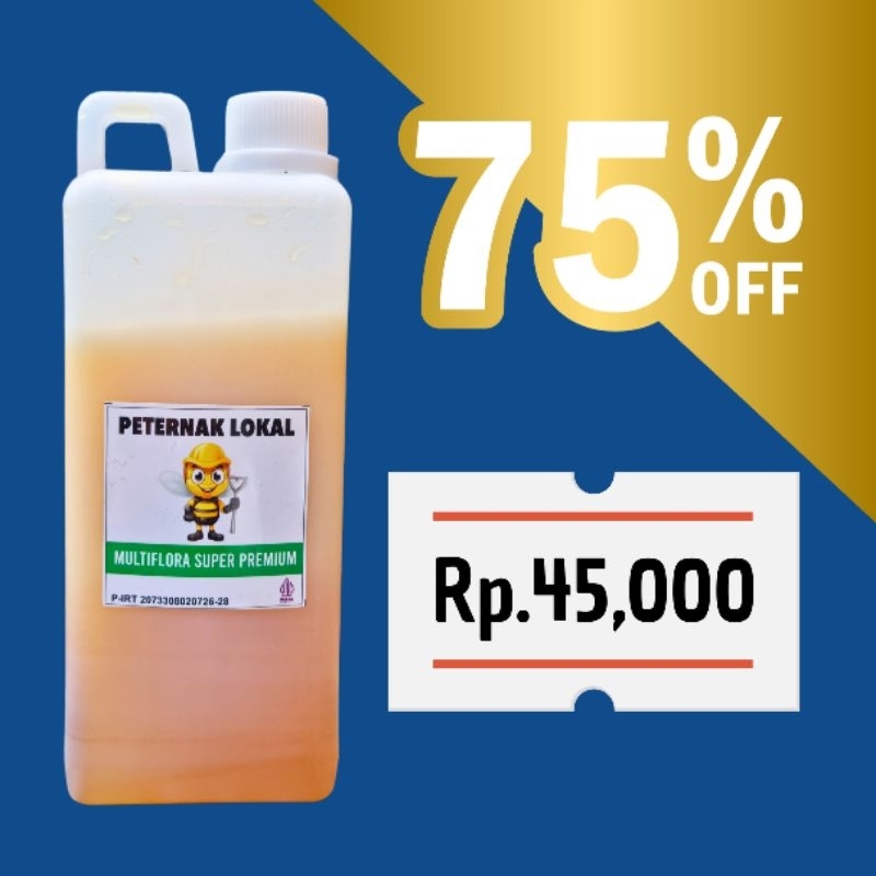 

[Harga Peternak] Madu Multiflora Super Kemasan 1 Kg Asli Panen Sendiri