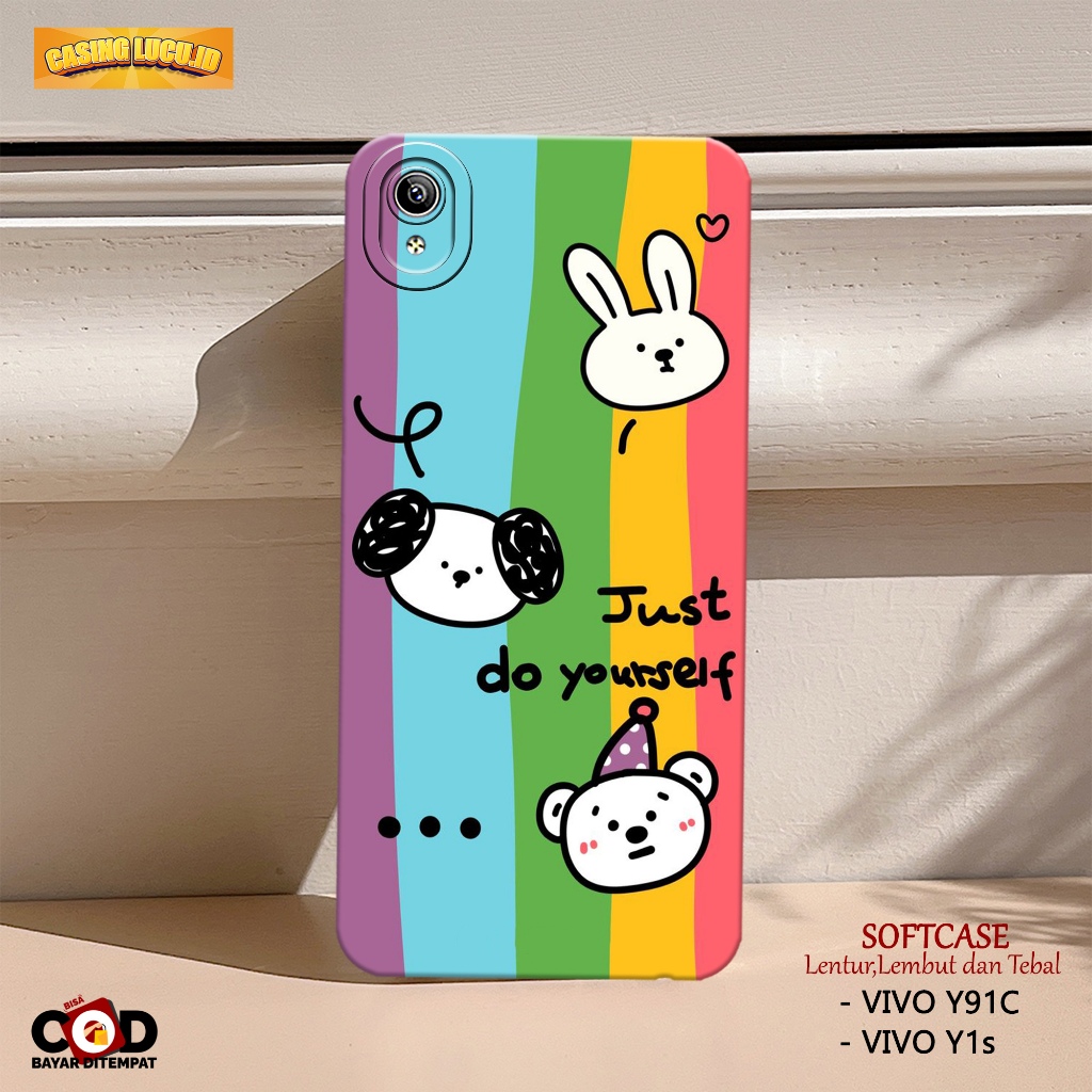 Case Vivo Y91c / Y1s - Fashion Case KARTUN - Casing Hp Vivo Y91c / Y1s - Softcase TPU Pro Camera