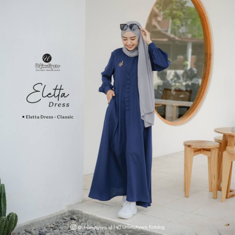 READY SIAP KIRIM ELETTA DRESS BY URFIMUTIYARO