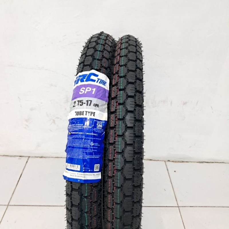 ban luar 275 ring 17 SP 1 merk irc non tubeless