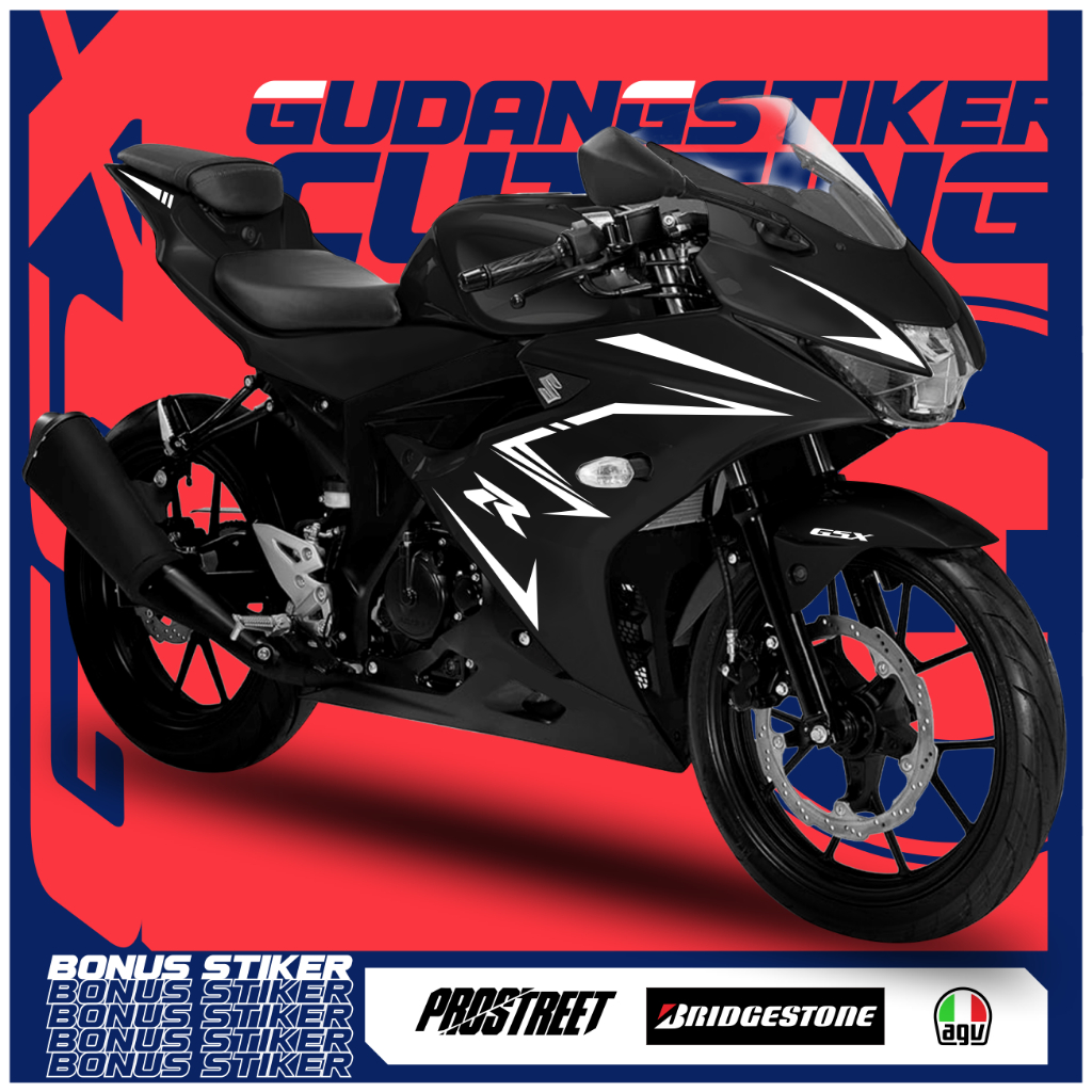 STRIPING CUTTING STIKER SUZUKI GSX 150R STICKER LIS AKSESORIS SEPEDA MOTOR